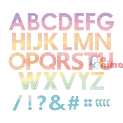 Щанца за изрязване и релеф DP Craft, Азбука, 33 бр.