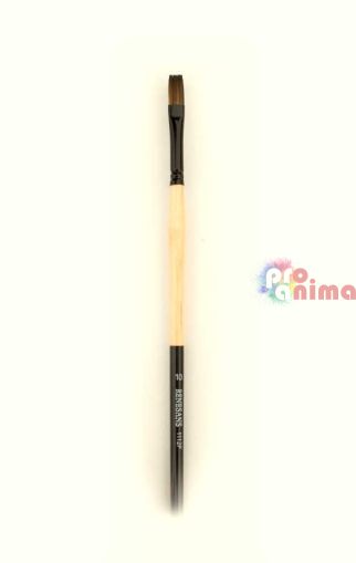 Четки за рисуване Renesans J1112F, синтетика, плоски, дълги дръжки