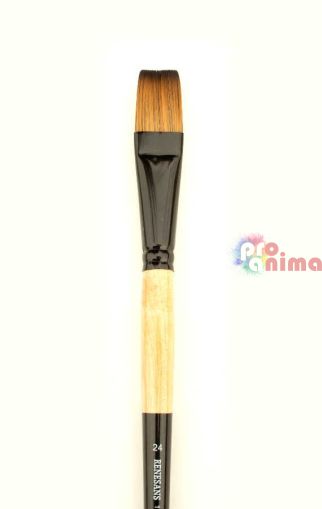 Четки за рисуване Renesans J1112F, синтетика, плоски, дълги дръжки