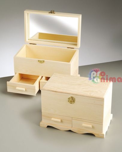 дървена кутия за бижута