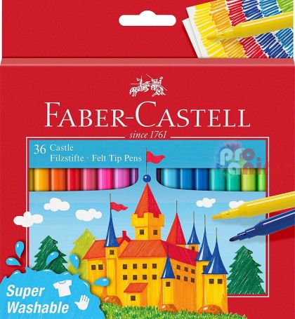 флумастери Faber-Castell, 36 цвята