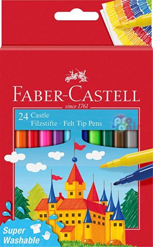 флумастери Faber-Castell, 24 цвята