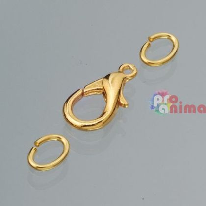 Закопчалки за бижута Efco 17 mm 2 броя Златисти