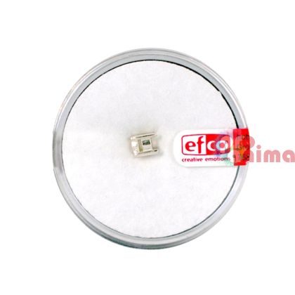 Сребърен обков с кръгла основа Efco 4 mm 1 брой