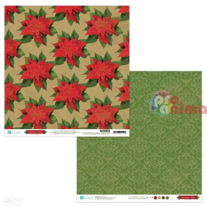 Дизайнерски картон, двустранен 30.5x30.5cm 190 g/m² Коледа 03