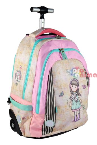 Ученическа раница с колелца за момиче Santoro Gorjuss Lost in Music Две отделения