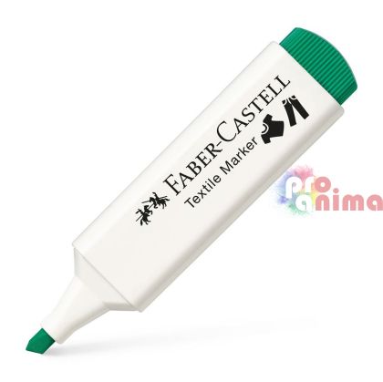 маркер за текстил Faber-Castell зелен