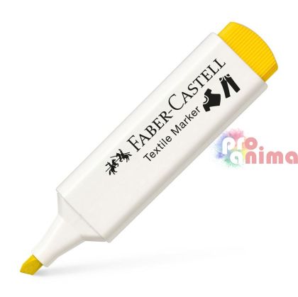 маркер за текстил Faber-Castell жълт
