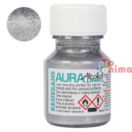 Алкохолни мастила Renesans Aura, 30 ml, злато или сребро