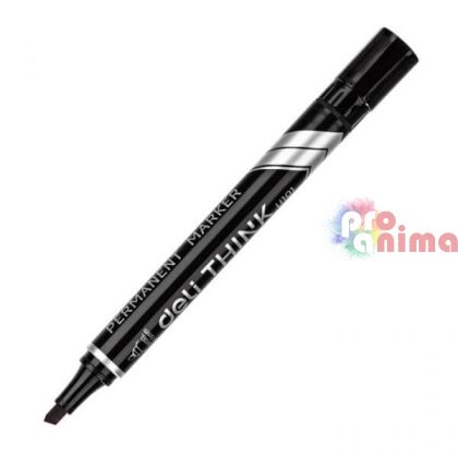 Перманентен маркер Deli Think 1.5 - 5mm скосен връх отделни цветове