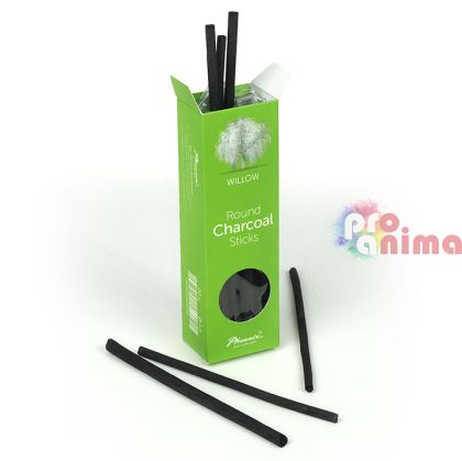 Въглен за рисуване натурален, върба, Phoenix, 4-5 mm, 6 бр. пръчици
