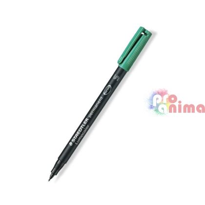 перманентен маркер Staedtler Lumocolor S, зелен