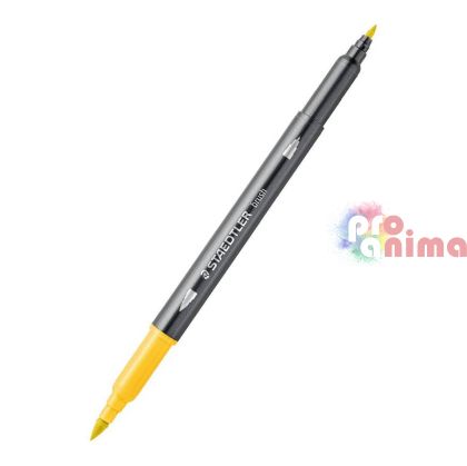 двувърх акварелен флумастер Staedtler, 10 светложълт