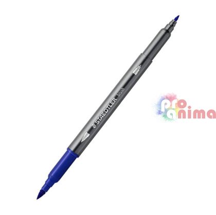 двувърх акварелен флумастер Staedtler, 3 син