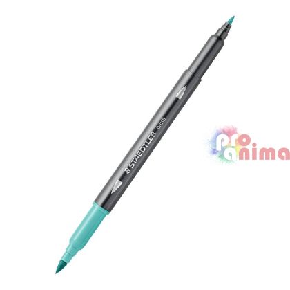 двувърх акварелен флумастер Staedtler, 54 тюркоаз