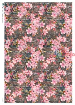 Декупажна хартия оризова KALit A4 Цветя 211