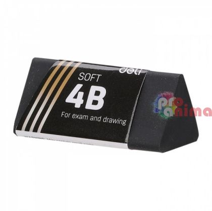 Черна гума Deli Scribe, мека 4B