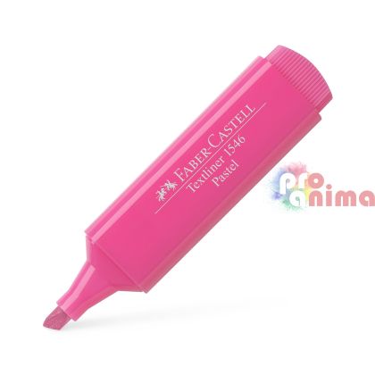 текст маркер Faber-Castell, пастелни цветове-розов