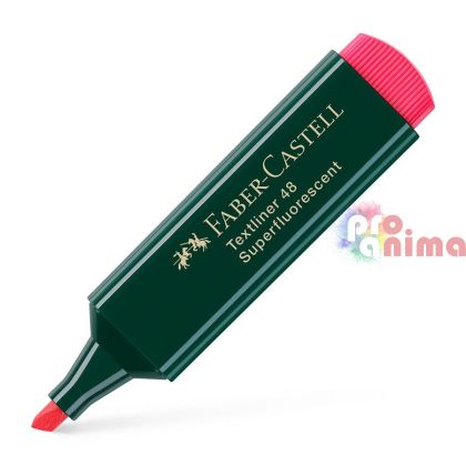 текст маркер Faber-Castell 48, червен