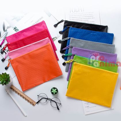 Текстилна папка с цип, А5, непромокаема