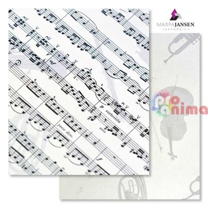 Картон варио Marpa Jansen, 50 x 70 cm, 300 g/m2, ноти