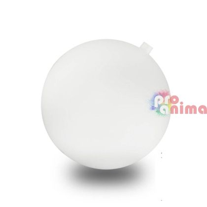 Пластмасова топка за декорация, 100 mm, бяла