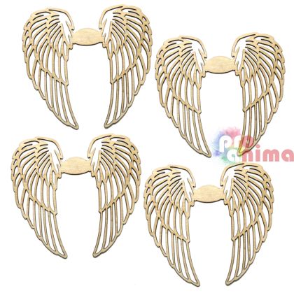 Дървени фигурки за декорация DP Craft, 14 cm, 4 бр.