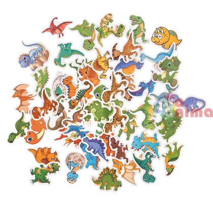 Винилови стикери DP Craft, динозаври, 50 бр.