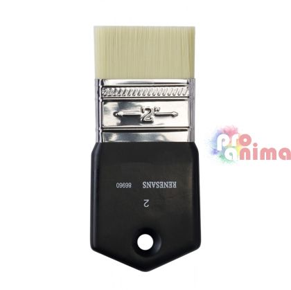 Четка за рисуване Renesans Action 86960, къса, квадратна, отделни номера