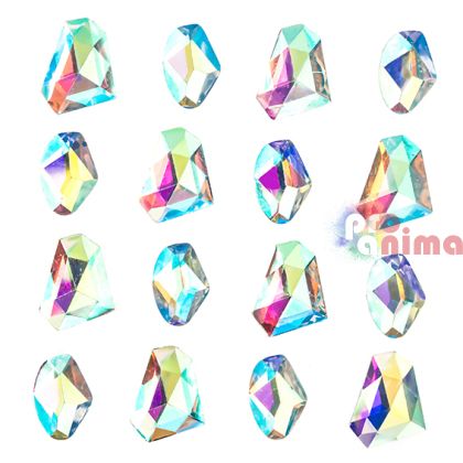 Камъчета за декорация DP Craft, 16 бр., неправилни форми, опал