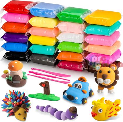 Самосъхнеща глина DP Craft, 24 цвята