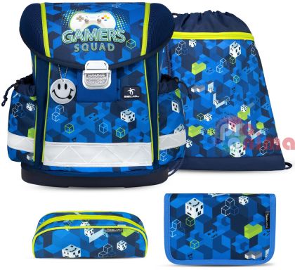 Комплект за първи клас Belmil Gamer Squad- раница, 2 несесера и торба за спорт