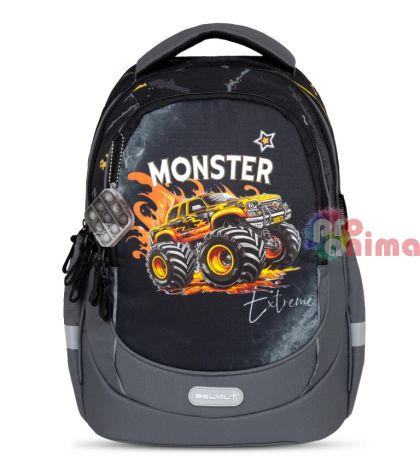 Ученическа раница за момче Belmil Monster Truck
