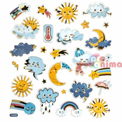 Стикери DP Craft, времето, 28 бр.