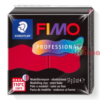 Fimo Professional 57g, 29 кармин