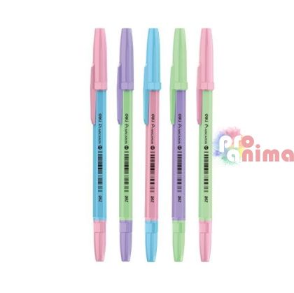 Химикалка Deli Vibrant, 0.7 mm, синьопишеща