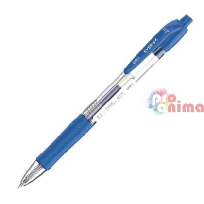 Химикалка Deli, 0.7 mm, синьопишеща