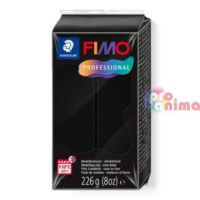 полимерна глина Fimo Professional, 226 g, 9 черно