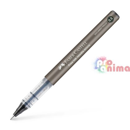 Ролер Faber-Castell Free Ink Needle, 0.5 mm, черен
