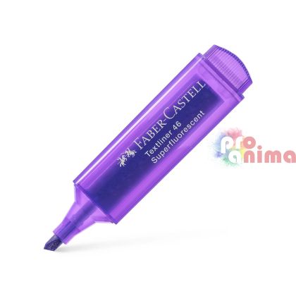 текст маркер Faber-Castell, неон виолет