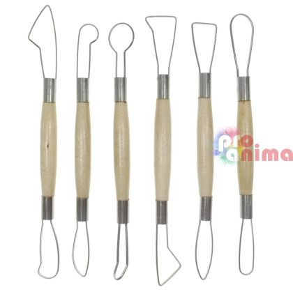 Скулптурни инструменти Phoenix, двустранни, 20 cm, 6 бр.