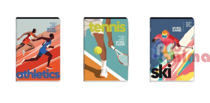 Тетрадка Black and White Sport, A4, 60 листа, ред