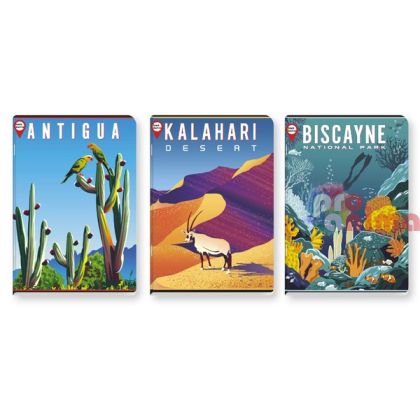 Тетрадка Black and White, A4, 40 листа, широки редове