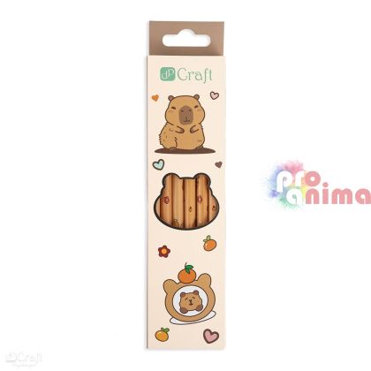 Комплект моливи DP Craft Capybara, HB, 12 бр.