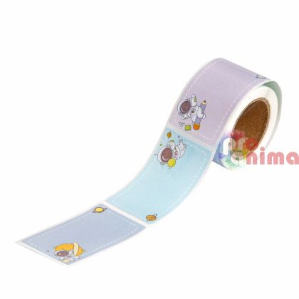 Стикери ролка DP Craft, Етикети, 4.5 x 2.5 cm, 100 бр., Космос