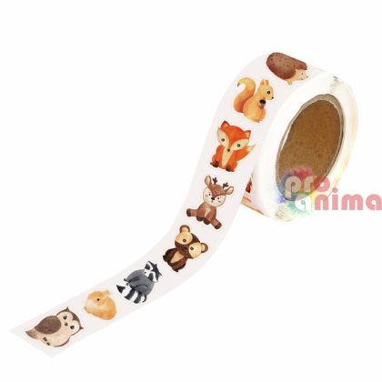 Стикери на ролка DP Craft, Горски животни, 500 бр.