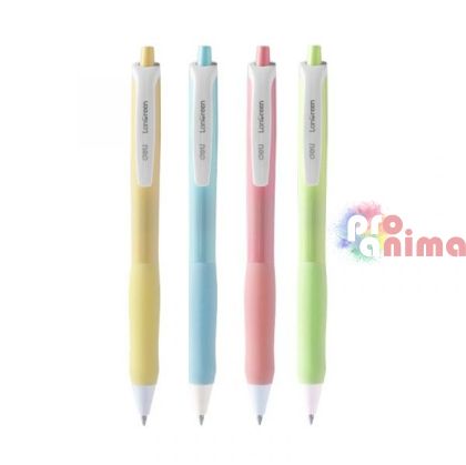 Гел химикалка Deli Longreen, 0.5 mm, синя