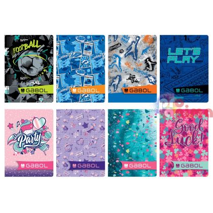 Тетрадка Gabol, широки редове, A5, 20 листа, за момче/за момиче