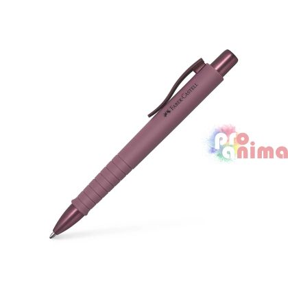 Химикалка Faber-Castell Poly Ball Urban XB, автоматична, бордо