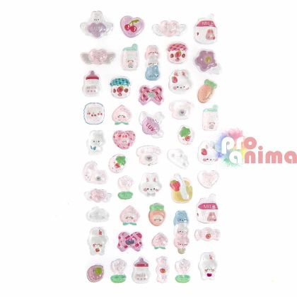 Стикери Candy Drops Розови, 47 бр.